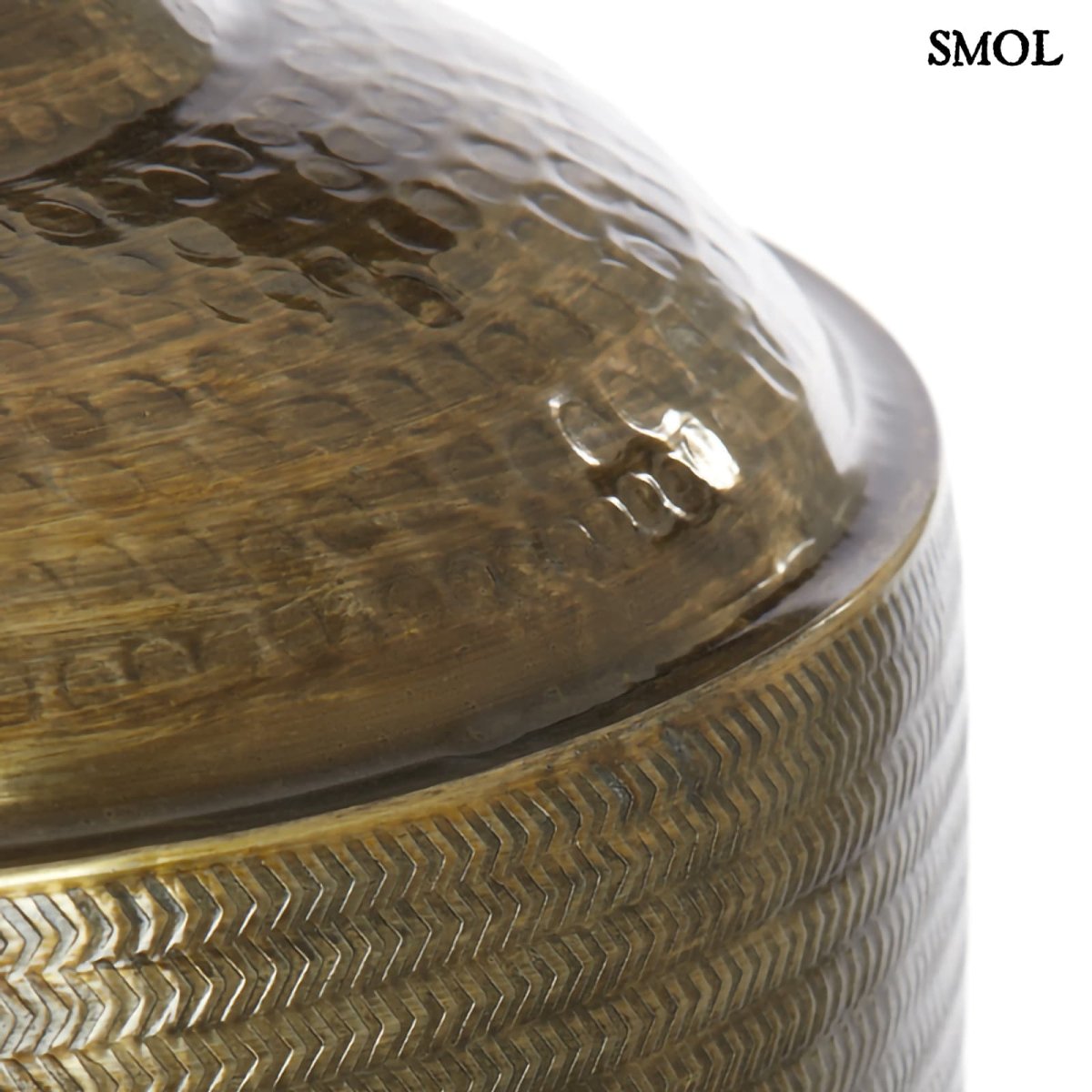 Padlóváza - fém, 60cm | POMMY - smol.hu - kalapált fém nagyítva