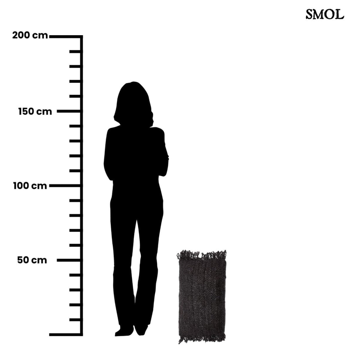 Pamut Díszpárnahuzat, 30x50 | GEE BLACK NAVY - SMOL