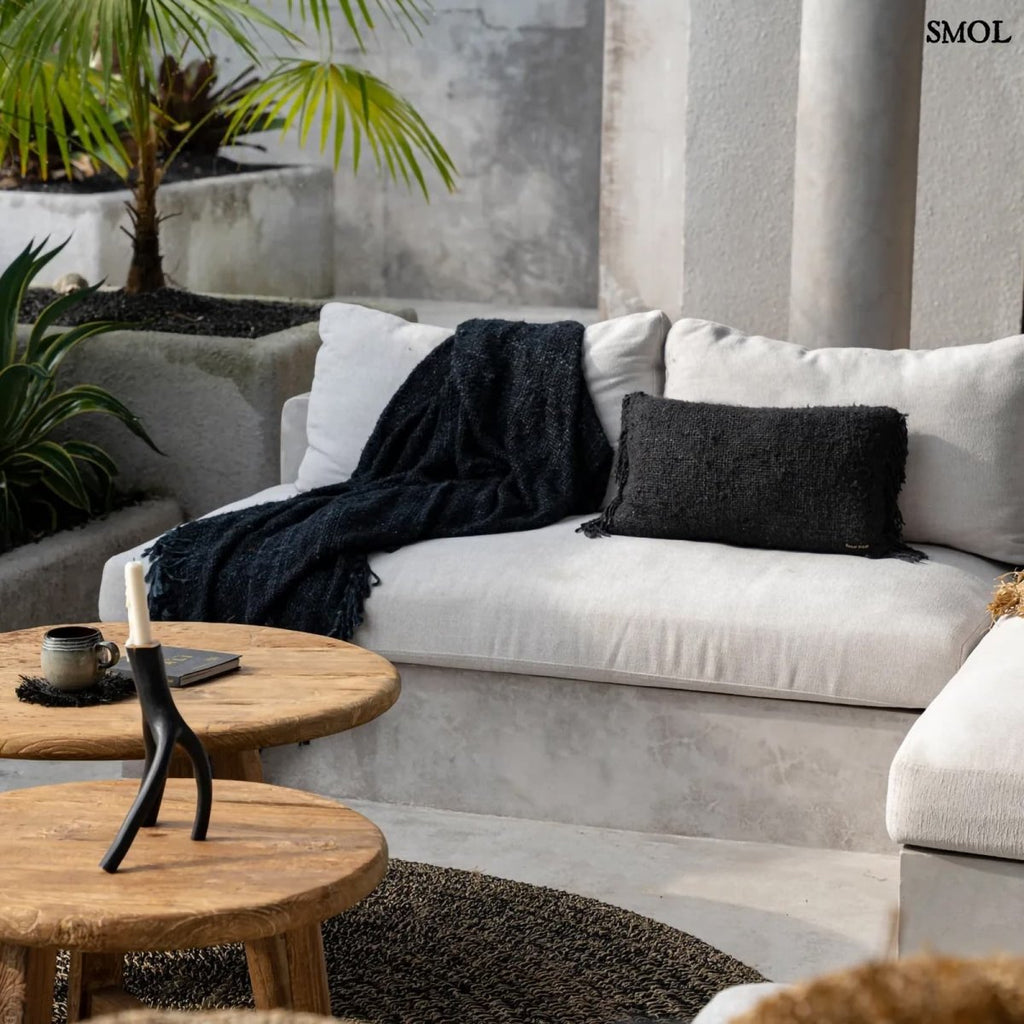 Pamut Díszpárnahuzat, 30x50 | GEE BLACK NAVY - SMOL