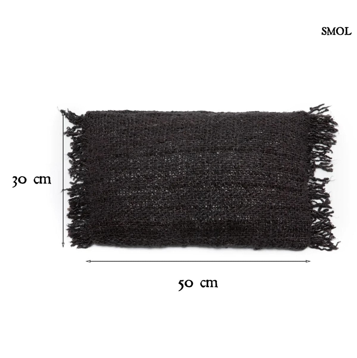 Pamut Díszpárnahuzat, 30x50 | GEE BLACK NAVY - SMOL