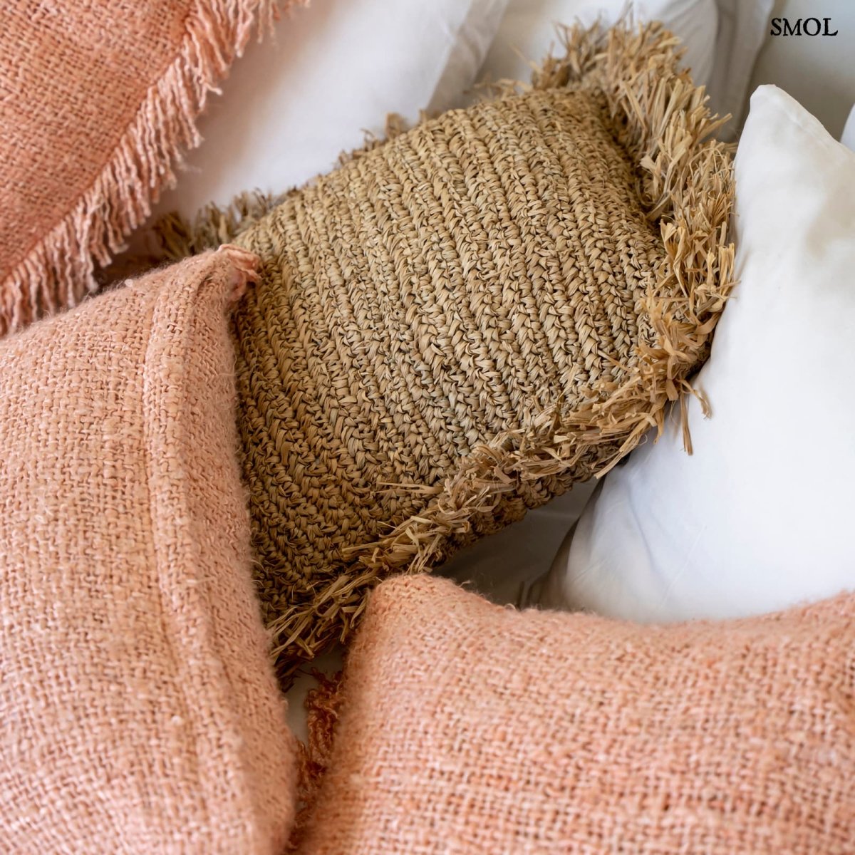 Pamut Díszpárnahuzat, 30x50 | GEE SALMON - SMOL