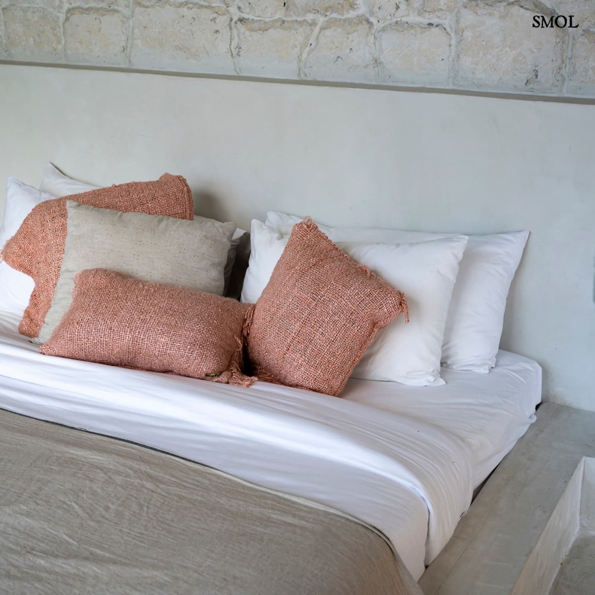 Pamut Díszpárnahuzat, 30x50 | GEE SALMON - SMOL