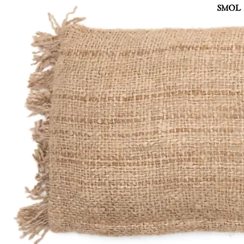 Natúr pamut díszpárnahuzat 100x35 cm-es méretben fele nagyítva