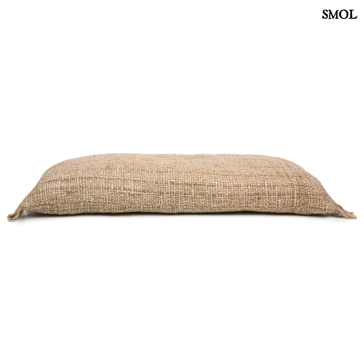 Natúr pamut díszpárnahuzat 100x35 cm-es méretben fektetve