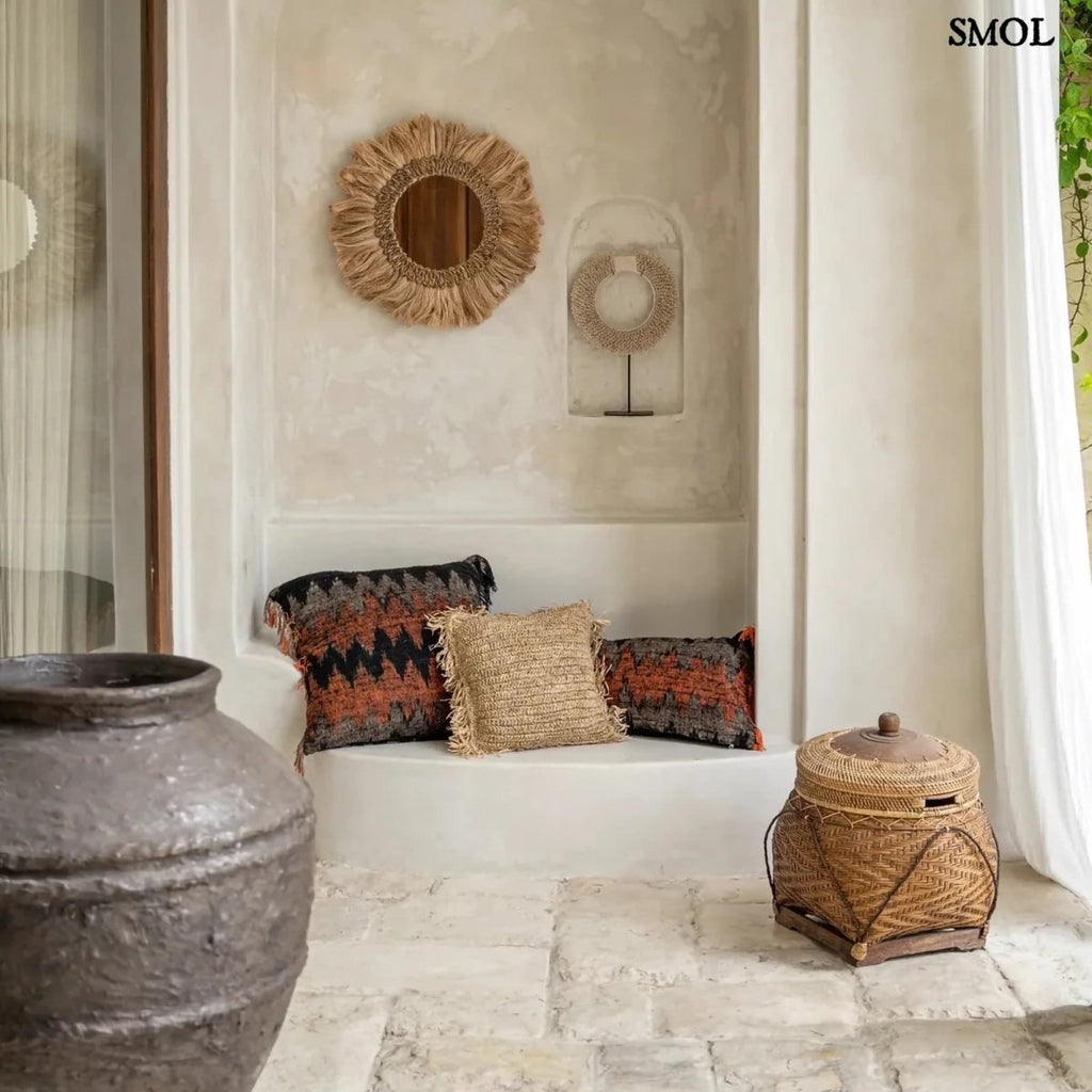 Pamut Díszpárnahuzat, 35x100 | GEE ORANGE BLACK - SMOL