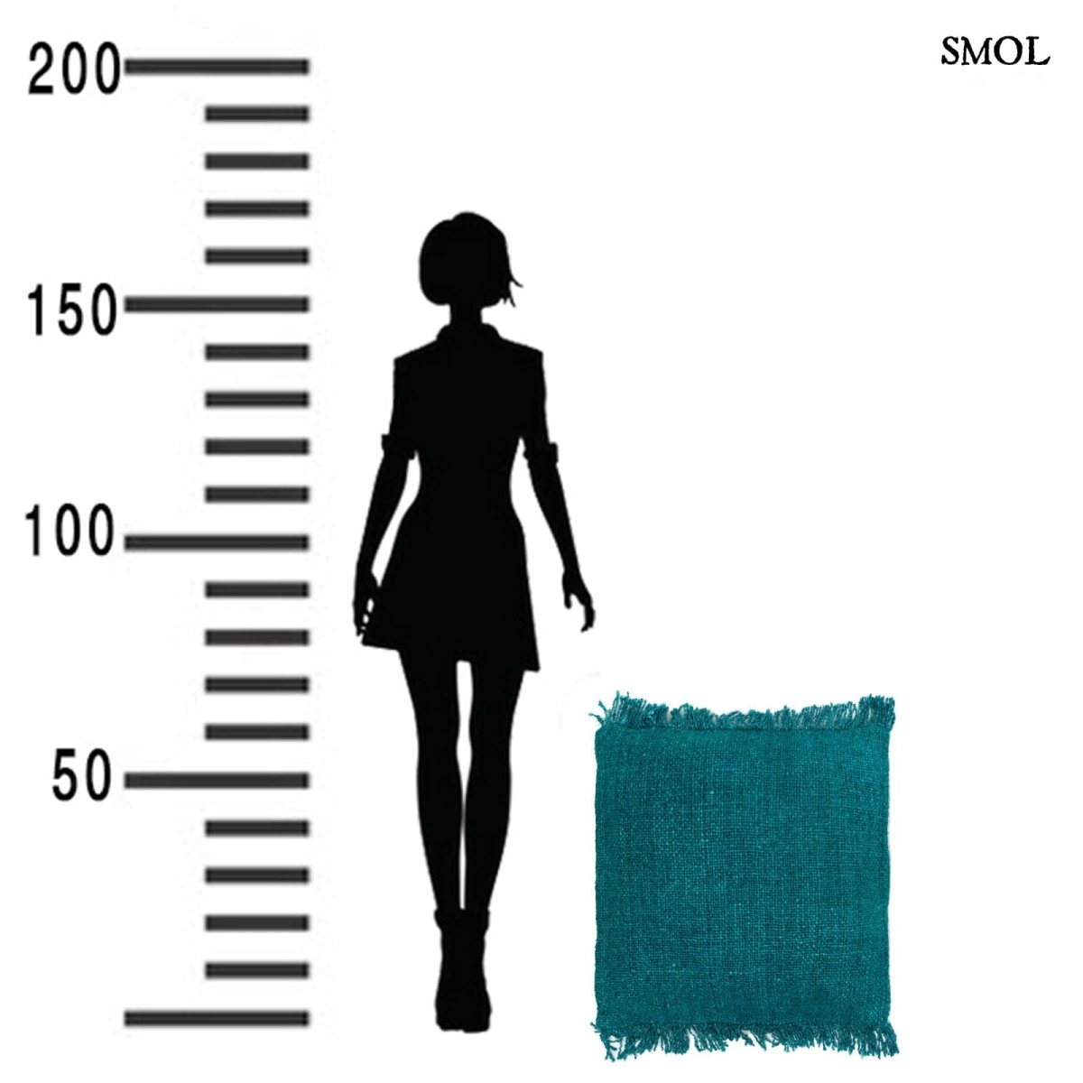 Pamut Díszpárnahuzat, 60x60 | GEE AQUA - SMOL