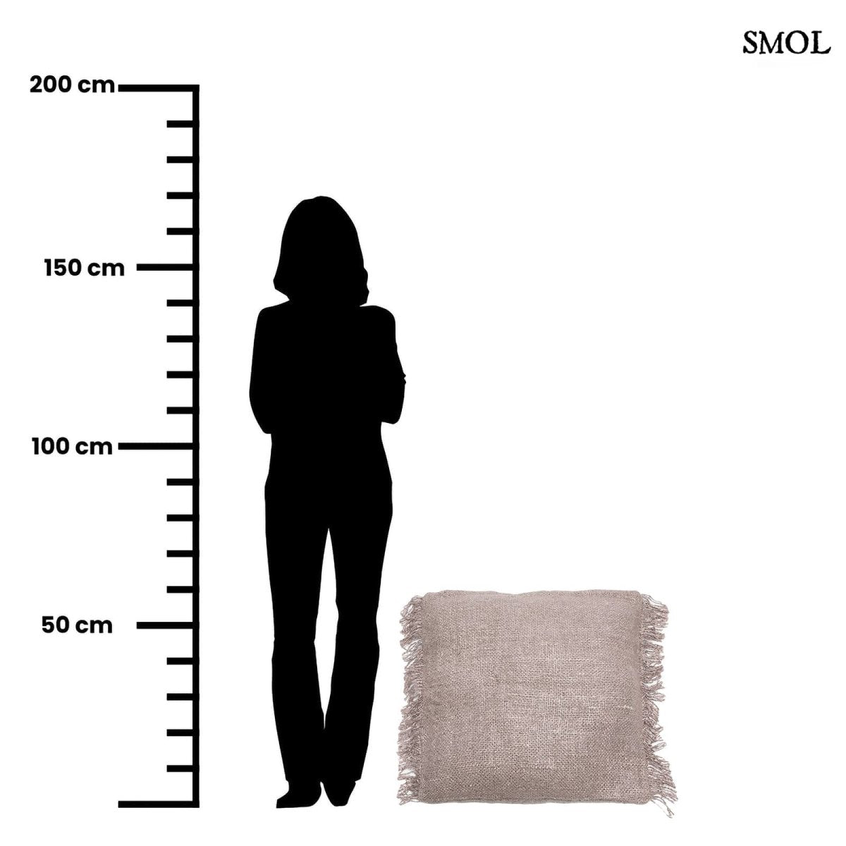 Pamut Díszpárnahuzat, 60x60 | GEE GREY - SMOL