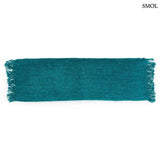 Cotton Decorative Pillowcase - aqua blue, 35x100 | GEE AQUA