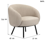 Pihenőszék - bézs, kárpitozott | MARS - SMOL