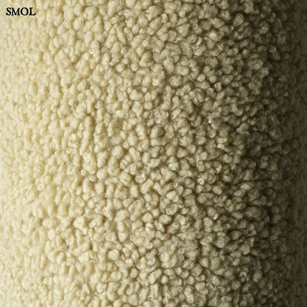 Felhő alakú puff gyerekeknek, matcha zöld színben, OEKO-TEX® minősítésű anyagból anyag nagyítva