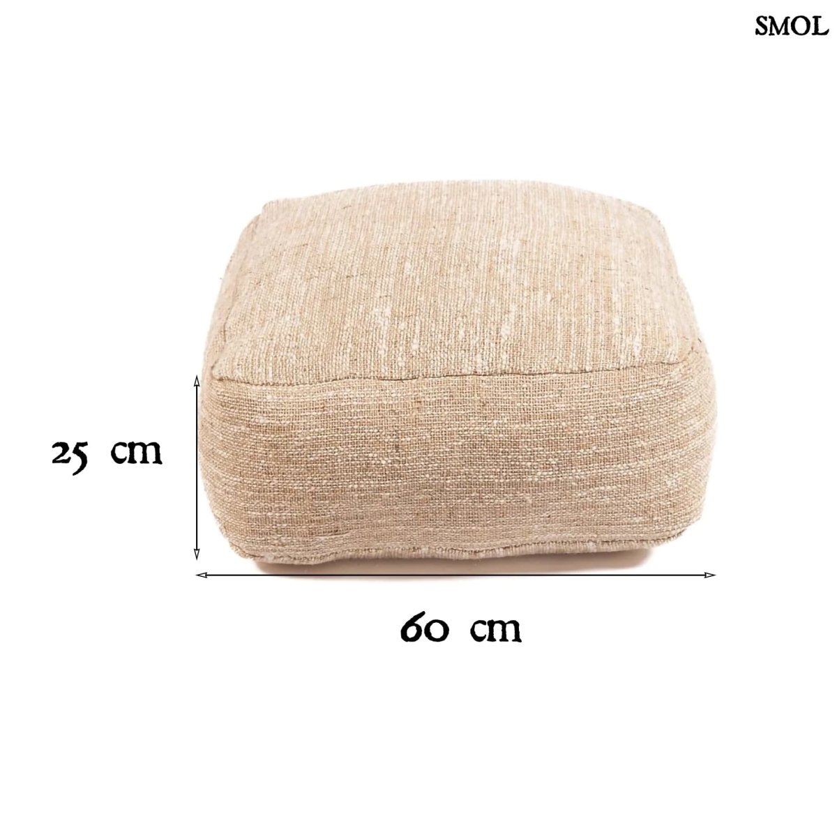 Puff - szögletes, pamut, 60 cm | COMFYB - SMOL