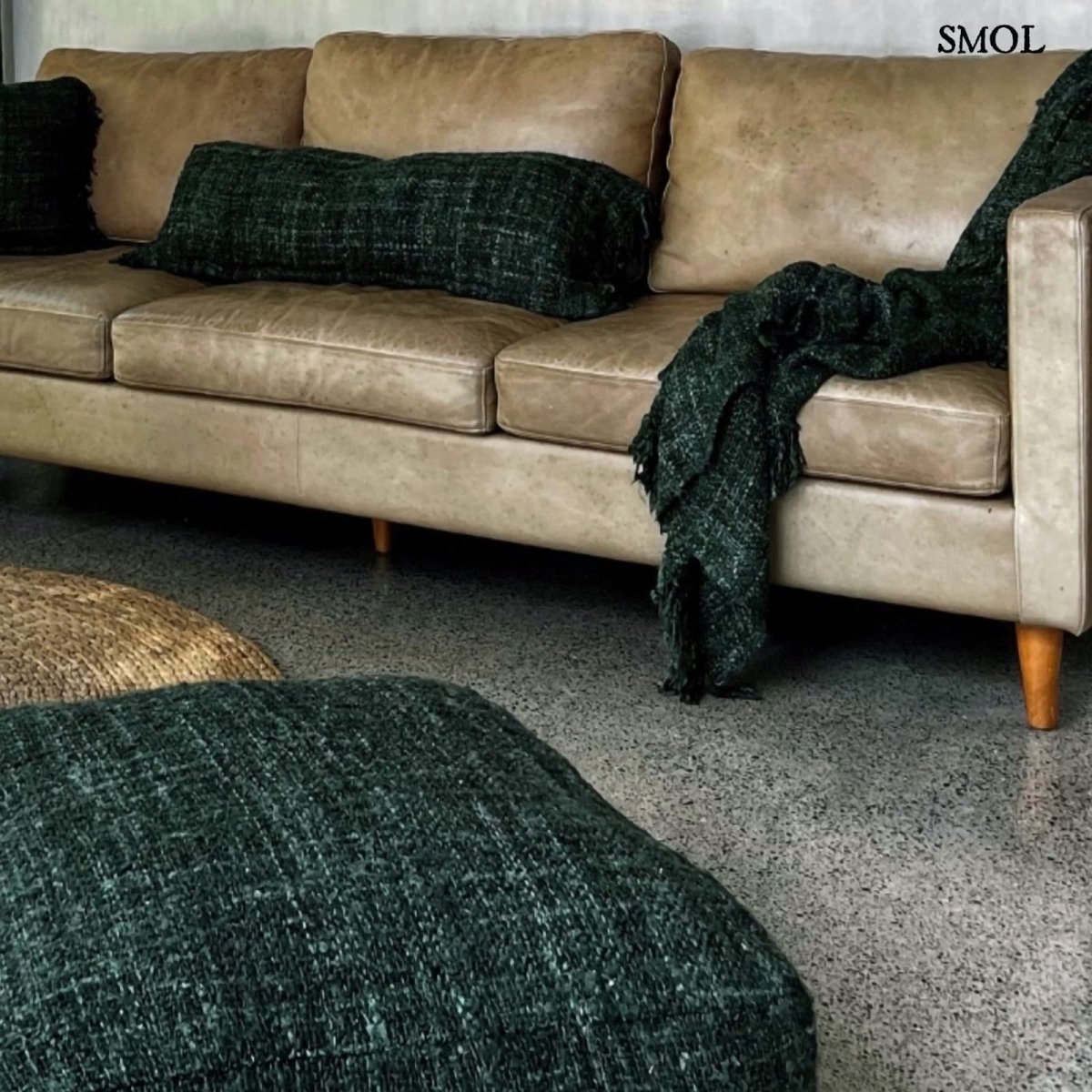 Puff - szögletes, pamut 60 cm | GAVIN - SMOL