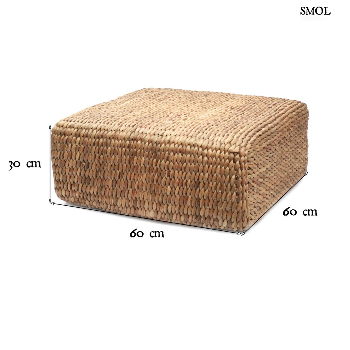 Puff - vízijácint, szögletes, 60 cm | HYME - SMOL