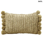Raffia Díszpárna Pomponnal, 50x30| SANUR - SMOL
