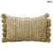 Raffia Díszpárna Pomponnal, 50x30|  SANUR