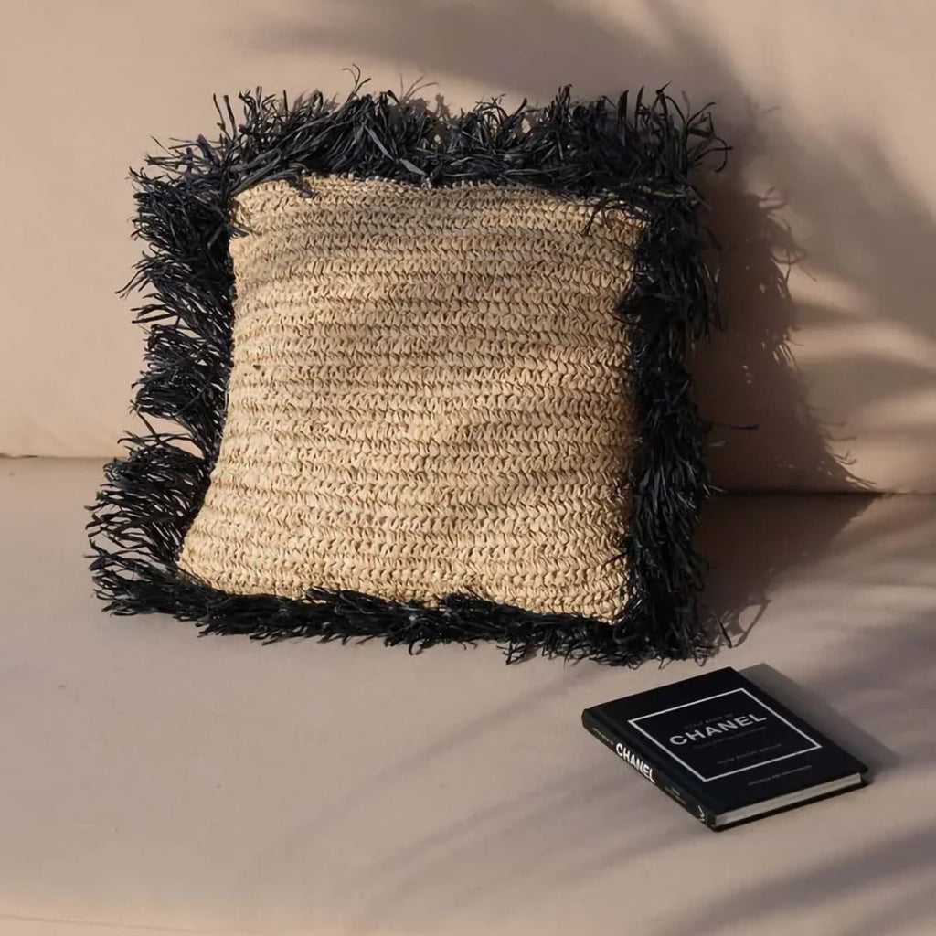 Raffia Díszpárnahuzat, 40x40 | RAFFIA CUSHION - SMOL