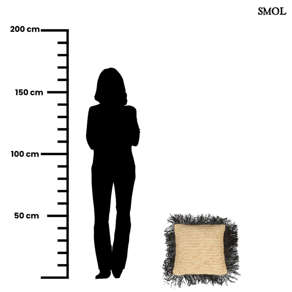 Raffia Díszpárnahuzat, 40x40 | RAFFIA CUSHION - SMOL