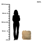 Raffia díszpárnahuzat, 40x40, rojtokkal | RAFFIA - SMOL