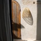 Rattan Fali lámpaernyő - natúr, L | LALO - SMOL