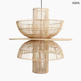 Rattan függőlámpa – gyűrűs forma | SATURN