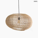 Natur-Rattan-Hängeleuchte, Kronleuchterform, 62 cm | ORBIT