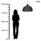 Rattan Függőlámpaernyő – Fekete, M | WHIPPED - SMOL