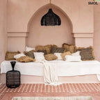 Rattan Függőlámpaernyő – Fekete, M | WHIPPED - SMOL