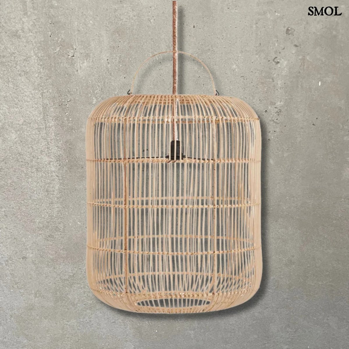 Rattan Függőlámpaernyő - M | BOZELO - SMOL