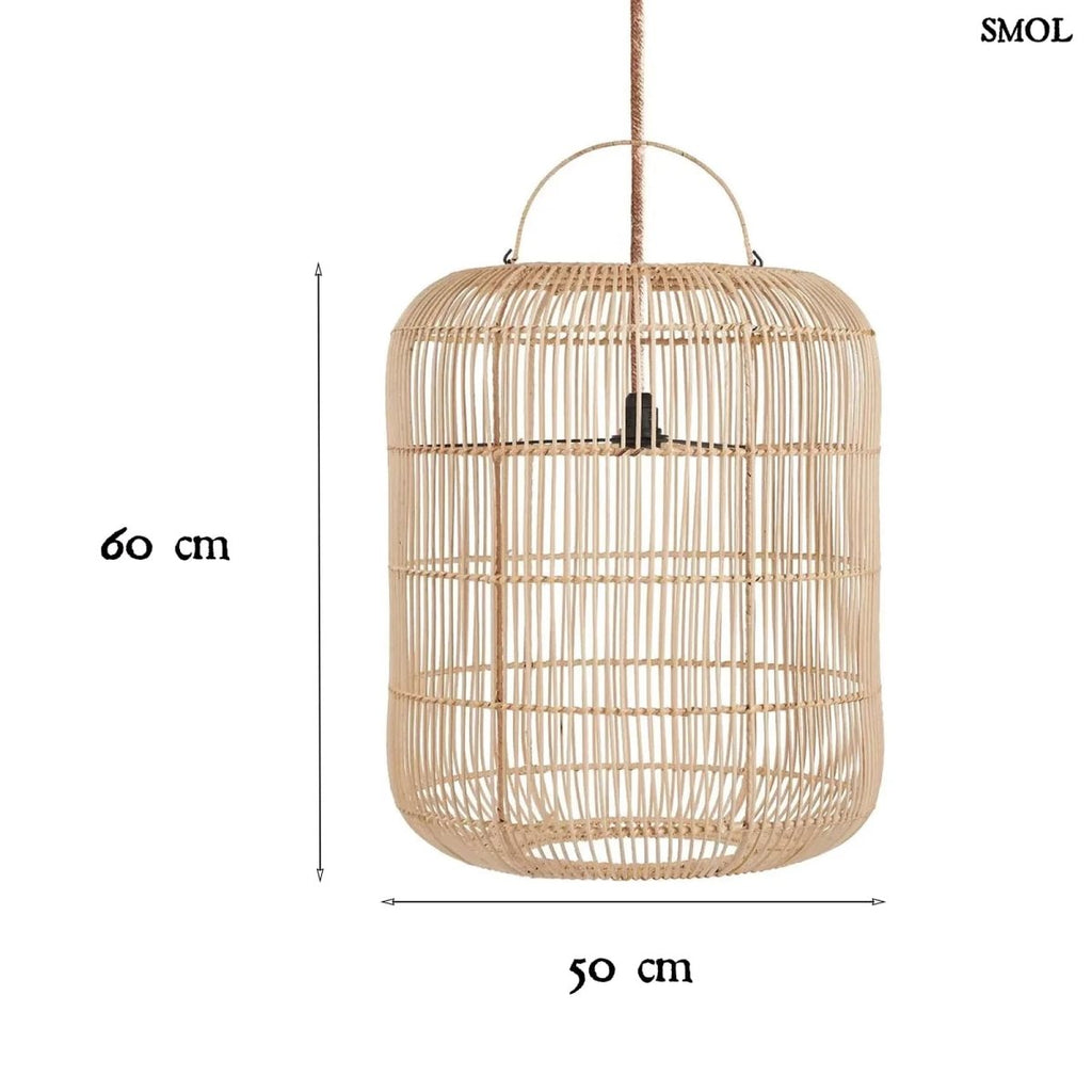 Rattan Függőlámpaernyő - M | BOZELO - SMOL
