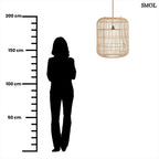 Rattan Függőlámpaernyő - M | BOZELO - SMOL