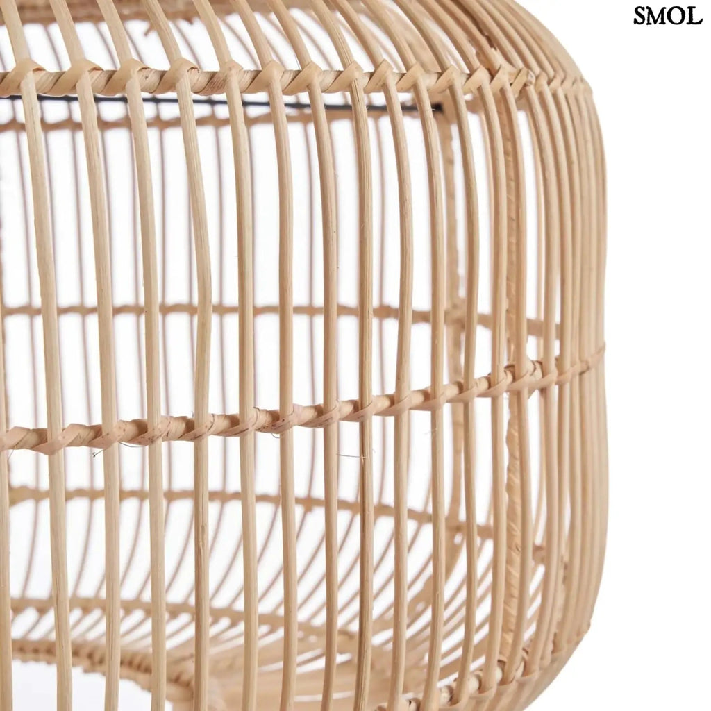 Függőlámpaernyő - rattan, natúr, L | ARUN | SMOL - oldalról