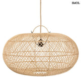 Natural Rattan Hanging Lamp Shade, Sphere, L | WHOLLY