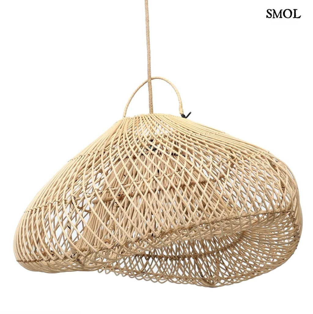 Természetes Rattan Függőlámpaernyő, 60 cm | CLOUD | SMOL - fehér háttérrel