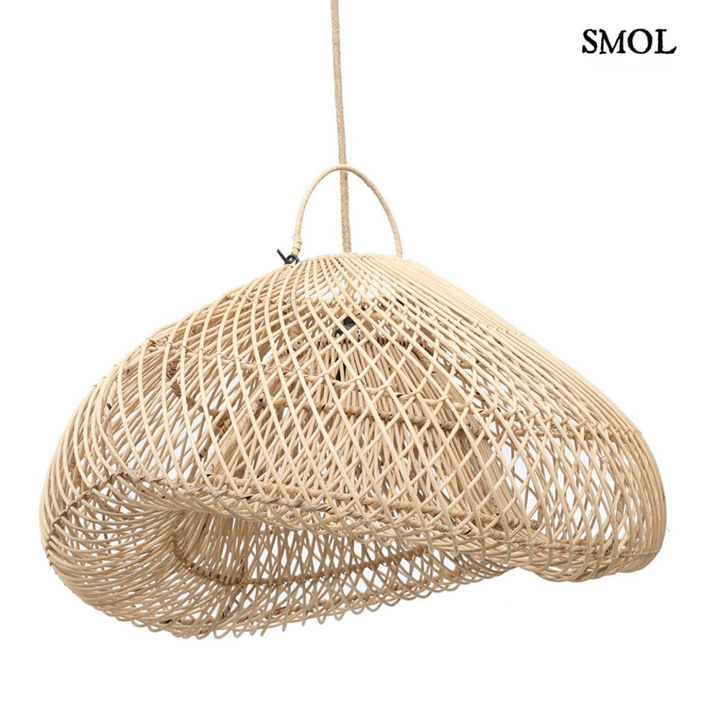 Természetes Rattan Függőlámpaernyő, 60 cm | CLOUD | SMOL - oldalról