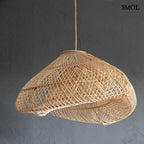 Természetes Rattan Függőlámpaernyő, 60 cm | CLOUD | SMOL - szürke háttérrel