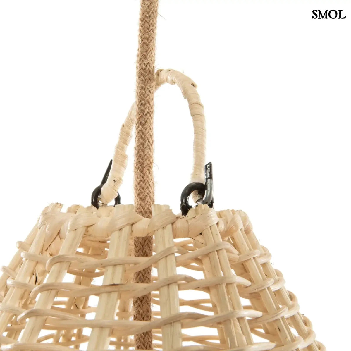 Rattan Függőlámpaernyő - natúr, M | ELBA - SMOL