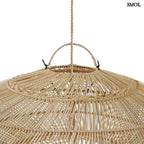 Rattan Függőlámpaernyő - natúr, M | MACARON - SMOL