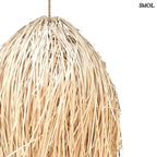 Függőlámpaernyő - natúr rattan, 75 cm | SHAGGY - smol.hu - felső rész nagyítva