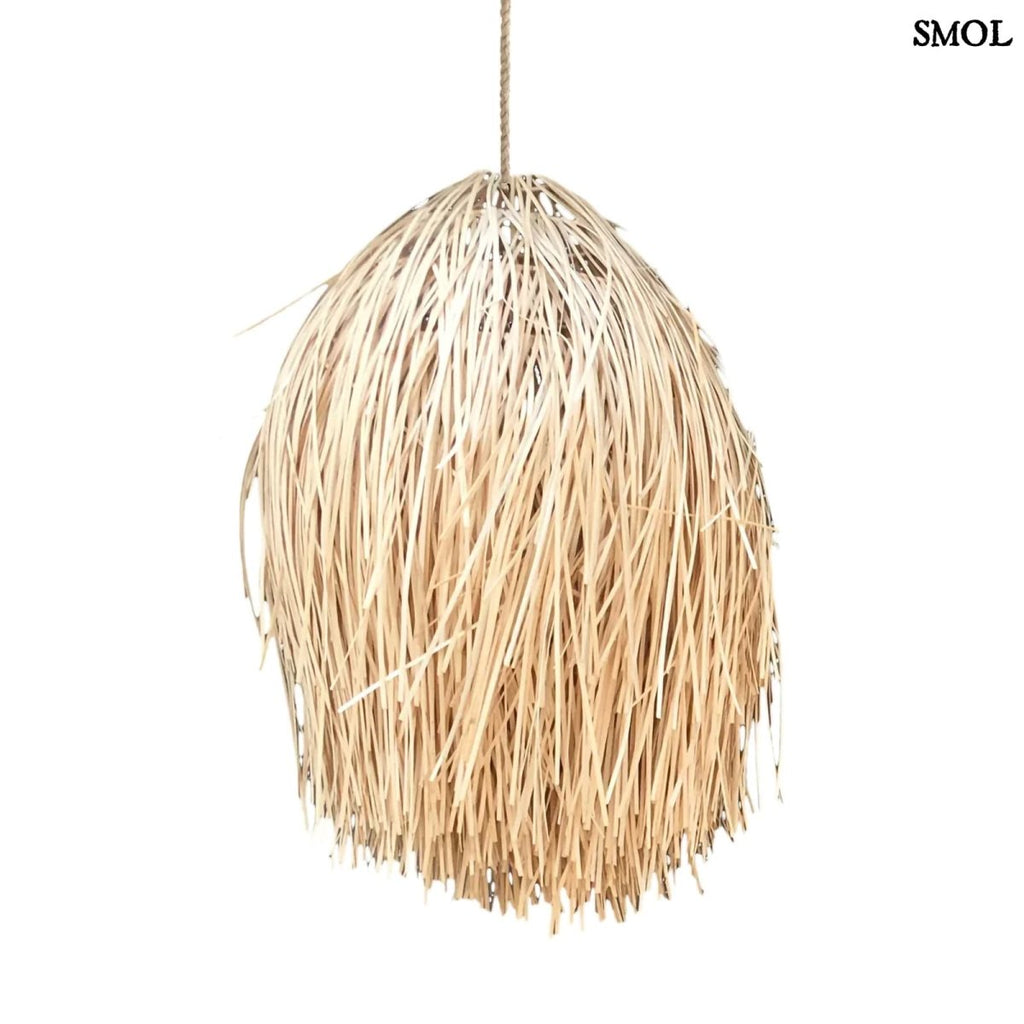 Függőlámpaernyő - natúr rattan, 75 cm | SHAGGY - smol.hu - fehér háttérrel