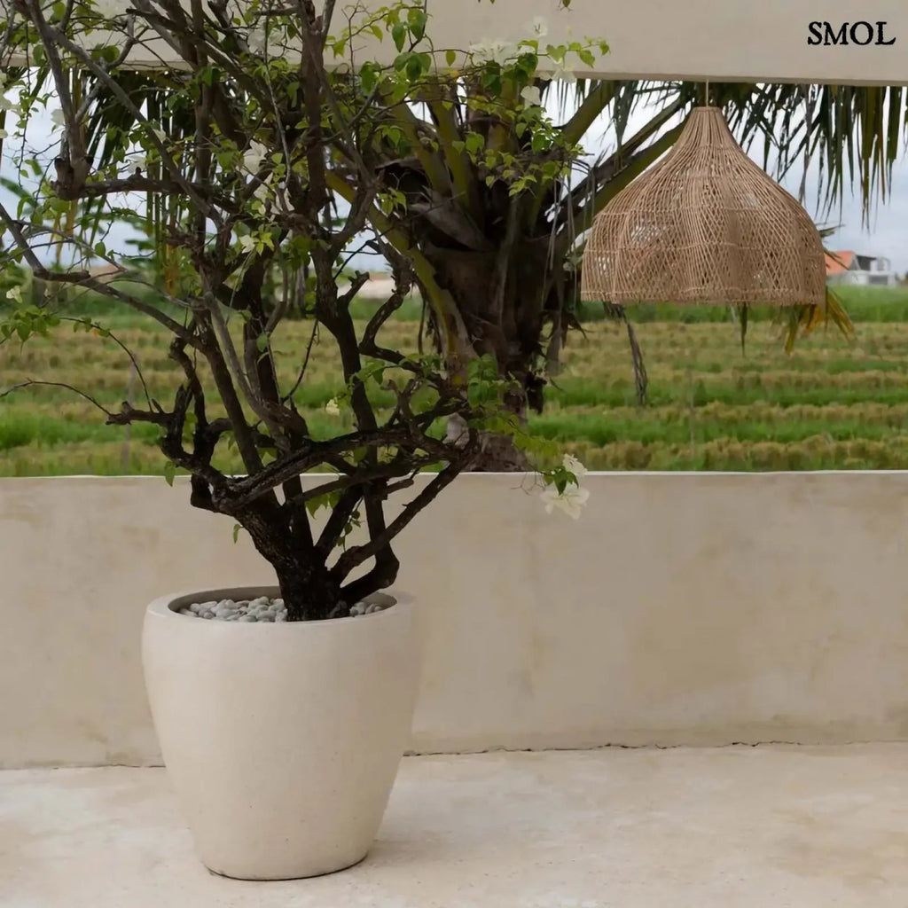 Rattan Függőlámpaernyő - natúr, M | WHIPPED - SMOL