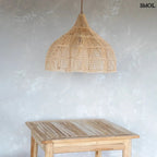 Rattan Függőlámpaernyő - natúr, M | WHIPPED - SMOL