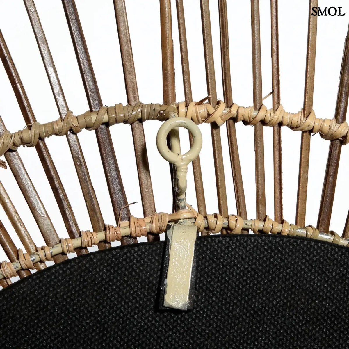 Rattan Napformájú Falitükör – natúr, L | TROPICAL - SMOL