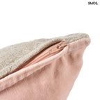 Rózsaszín Bársony - Len Díszpárnahuzat – 30x50 | VELVET - SMOL