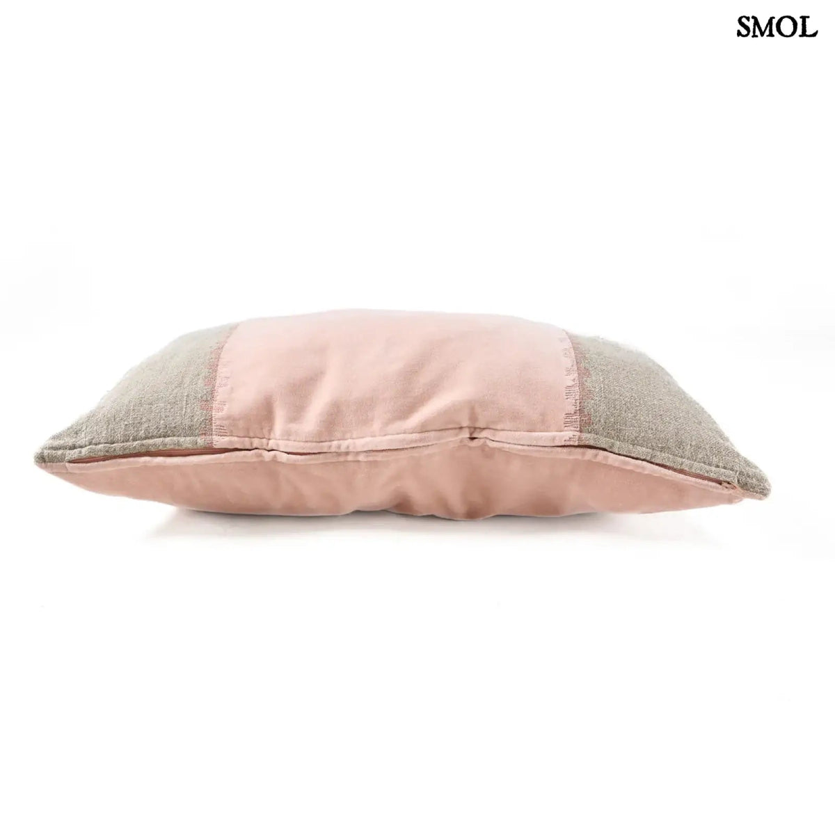 Rózsaszín Bársony - Len Díszpárnahuzat – 30x50 | VELVET - SMOL