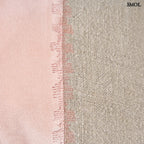 Rózsaszín Bársony - Len Díszpárnahuzat – 30x50 | VELVET - SMOL