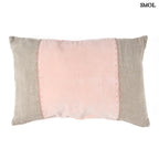 Rózsaszín Bársony - Len Díszpárnahuzat – 30x50 | VELVET - SMOL