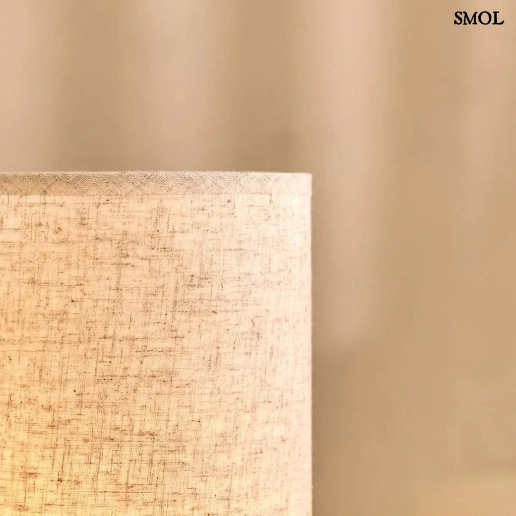 Sötétbarna Fa Asztali Lámpa USB - C Töltéssel | BEN - SMOL