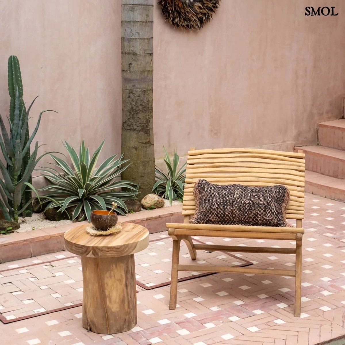 Suarfa Kisasztal Tömör Fából, 45 cm | INTI - SMOL