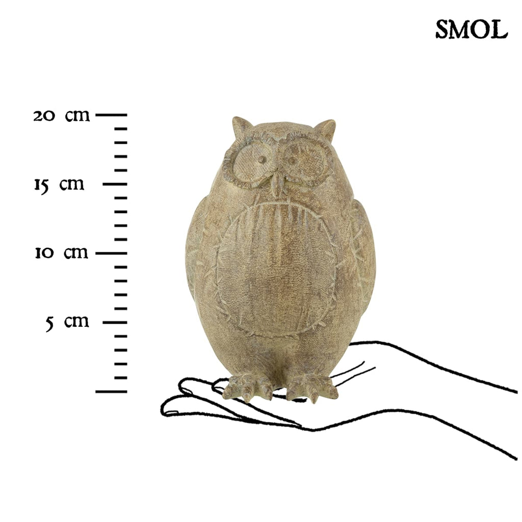 Szobor - bagoly, 20cm | CLEO - smol.hu - méretarányosan
