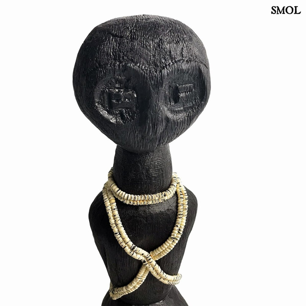 Szobor - fekete, mangófa, 47cm | TAWIMU - smol.hu - nagyítva